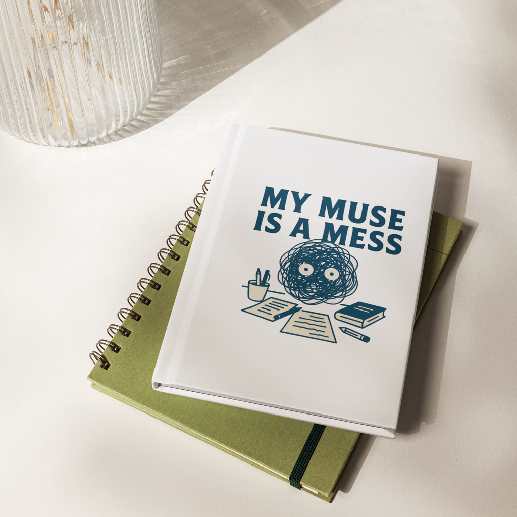 "My Muse is a Mess" Hardcover Journal